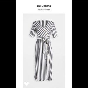 Gorgeous striped midi dress!